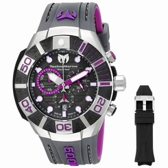 Technomarine Men's TM-515017 Black Reef Analog Display Swiss Quartz Black Watch