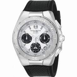 TECHNOMARINE MEN'S CRUISE 45MM LEATHER BAND STEEL CASE QUARTZ WATCH TM-115345