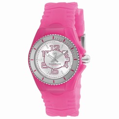 TECHNOMARINE WOMEN'S TECHNOMARINE PINK SILICONE BAND SWISS QUARTZ WATCH 115127