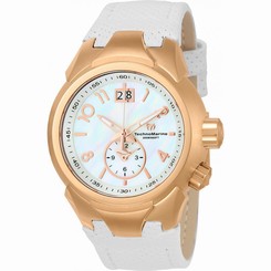 TECHNOMARINE WOMEN'S SEA DREAM 42MM WHITE LEATHER BAND QUARTZ WATCH TM-716004