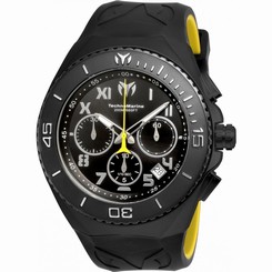 TECHNOMARINE MEN'S MANTA 48MM SILICONE BAND STEEL CASE QUARTZ WATCH TM-215069