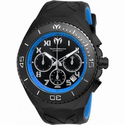 TECHNOMARINE MEN'S MANTA 48MM SILICONE BAND STEEL CASE QUARTZ WATCH TM-215071