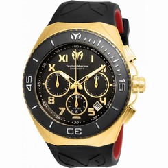 TECHNOMARINE MEN'S MANTA 48MM SILICONE BAND STEEL CASE QUARTZ WATCH TM-215066