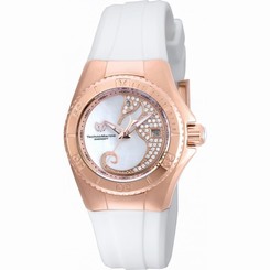 TECHNOMARINE WOMEN'S CRUISE 30MM WHITE SILICONE BAND QUARTZ WATCH TM-115208