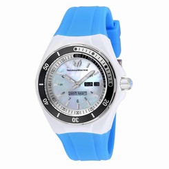 TECHNOMARINE WOMEN'S TECHNOMARINE BLUE SILICONE BAND SWISS QUARTZ WATCH 115122