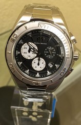 Technomarine TM-215037 Men's Steel Manta Black Dial Swiss Watch