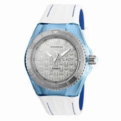TECHNOMARINE MEN'S TECHNOMARINE WHITE SILICONE BAND SWISS QUARTZ WATCH 115154