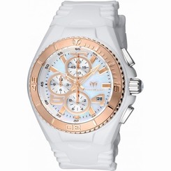 TECHNOMARINE WOMEN'S CRUISE 40MM WHITE SILICONE BAND QUARTZ WATCH TM-115267
