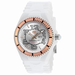 TECHNOMARINE MEN'S TECHNOMARINE WHITE SILICONE BAND SWISS QUARTZ WATCH 115145