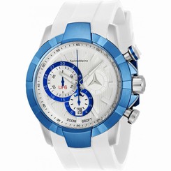 TECHNOMARINE MEN'S UF6 45MM SILICONE BAND STEEL CASE QUARTZ WATCH TM-615013