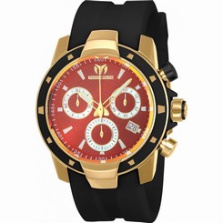 TECHNOMARINE MEN'S UF6 45MM SILICONE BAND PLASTIC CASE QUARTZ WATCH TM-615005