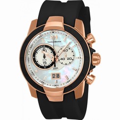 TECHNOMARINE MEN'S UF6 45MM SILICONE BAND STEEL CASE QUARTZ WATCH TM-615010