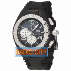 TechnoMarine Cruise Diamond Chronograph Watch with Black & Clear Bands 108026