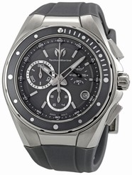 TECHNOMARINE SPORT CHRONOGRAPH DATE GRAY & BLACK STRAPS MEN'S WATCH 110008 NEW 7640133232027