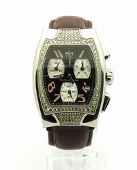 TECHNOMARINE WOMAN'S DIAMOND CHRONOGRAPH ALLIGATOR STRAP WATCH 2500.00