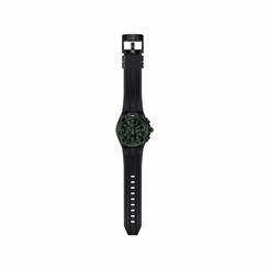 TECHNOMARINE MEN'S 46MM BLACK SILICONE BAND STEEL CASE QUARTZ WATCH 115057