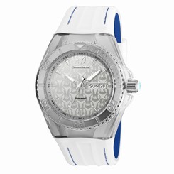 TECHNOMARINE MEN'S TECHNOMARINE WHITE SILICONE BAND SWISS QUARTZ WATCH 115151