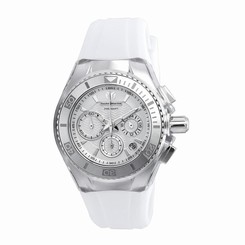 TECHNOMARINE WOMEN'S 38.6MM SILICONE BAND STEEL CASE QUARTZ WATCH 115038