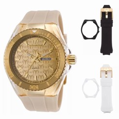 TECHNOMARINE TM-115064 Gold Cruise Monogram (Three Straps)