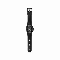 TECHNOMARINE MEN'S 46MM BLACK SILICONE BAND STEEL CASE QUARTZ WATCH 115056