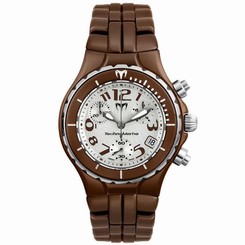 TECHNOMARINE UNISEX BROWN CERAMIC BAND & CASE QUARTZ ANALOG WATCH TMTLCCBR26C