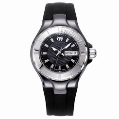 TechnoMarine Women's 110026 Cruise Ceramic 3 Hands Black Dial Watch