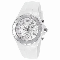 Technomarine Tm-110030 Women's Cruise Chrono White Silicone White Dial Watch