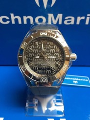 Technomarine TM115062 2016 Cruise Monogram Unisex Silver with Gray & White Strap