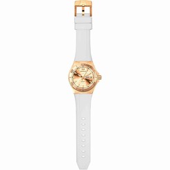 TECHNOMARINE BOY'S 40MM WHITE SILICONE BAND STEEL CASE QUARTZ WATCH 115001