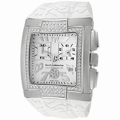 Technomarine DXSMSHW Mens White Dial Quartz Watch with Rubber Strap