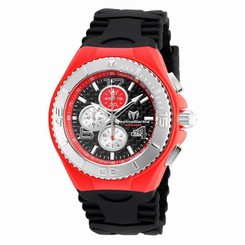 TM-115296 TechnoMarine Men's TechnoMarine Black Silicone Band Steel Case Quartz