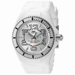 Technomarine 115139 Mens Silver Dial Analog Quartz Watch with Silicone Strap