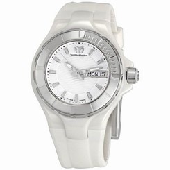 TechnoMarine Women's 110022 Cruise Ceramic 3 Hands White Dial Watch