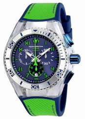 Technomarine Men's TM-115011 Cruise California Quartz Blue, Green Dial Watch