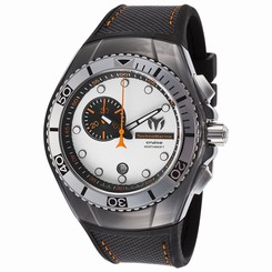 Technomarine Cruise TM-114038 Mens Silver Dial Quartz Watch with Silicone Strap