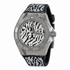TechnoMarine 114016 Womens Cruise Monogram Jungle Analog Display Quartz White Wa