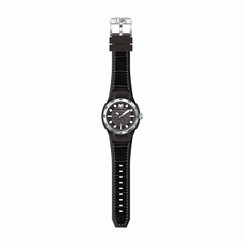 Technomarine 515006 Mens Black Dial Analog Quartz Watch with Silicone Strap