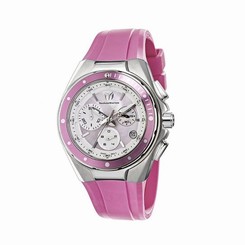 Technomarine 110007 Womens Pink Dial Analog Quartz Watch with Rubber Strap 7640133232010