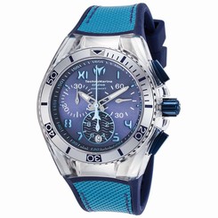 Technomarine Cruise TM-115014 Womens Blue Dial Watch with Silicone Strap