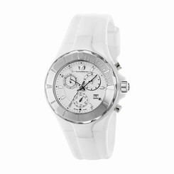 TechnoMarine Unisex 110030 Cruise Ceramic Chronograph White Dial Watch
