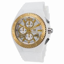 Technomarine Tm-115263 Women's Cruise Jellyfish Chrono White Silicone Mop Dial S