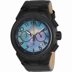 TECHNOMARINE MEN'S SEA DREAM 48MM BLACK LEATHER BAND QUARTZ WATCH TM-715028