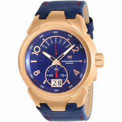 TECHNOMARINE MEN'S SEA DREAM 48MM BLUE LEATHER BAND QUARTZ WATCH TM-716002