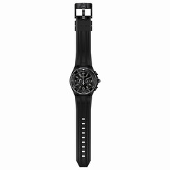 Fake AAA  Technomarine TM-115056 Gent's Black Strap Black Dial Dive Watch Watch