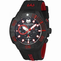 TECHNOMARINE MEN'S REEF 45MM SILICONE BAND PLASTIC CASE QUARTZ WATCH TM-515018