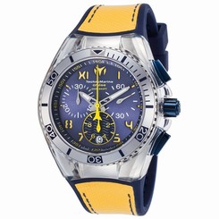 TECHNOMARINE UNISEX 40MM SILICONE BAND STEEL CASE SWISS QUARTZ WATCH 115015