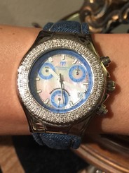 100% Authentic TechnoMarine Millenium Special Edition Diamond Bezel Womens Watch