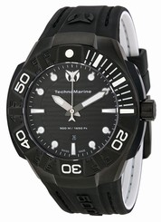 Technomarine Men's TM-513003 Black Reef Analog Display Swiss Quartz Black  $990+