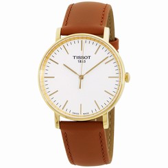 Tissot T-Classic Silver Dial Leather Strap Men's Watch T1094103603100