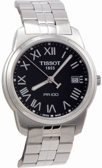 Tissot Men's T0494101105301 PR 100 Black Dial Bracelet Watch